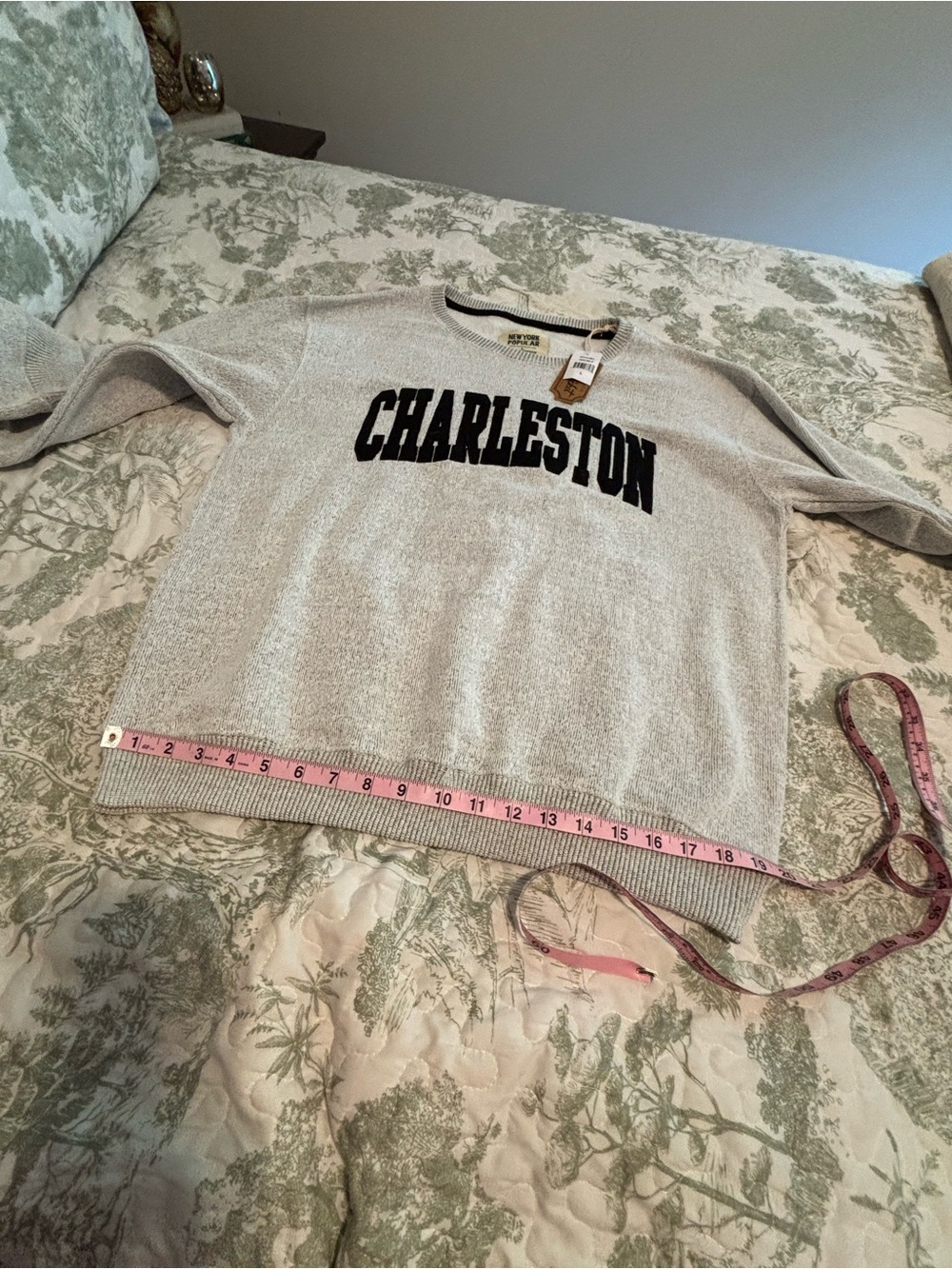 NWT New York Popular sz Large Charleston Graphic Crewneck Nantucket Soft Fleece - Picture 9 of 13